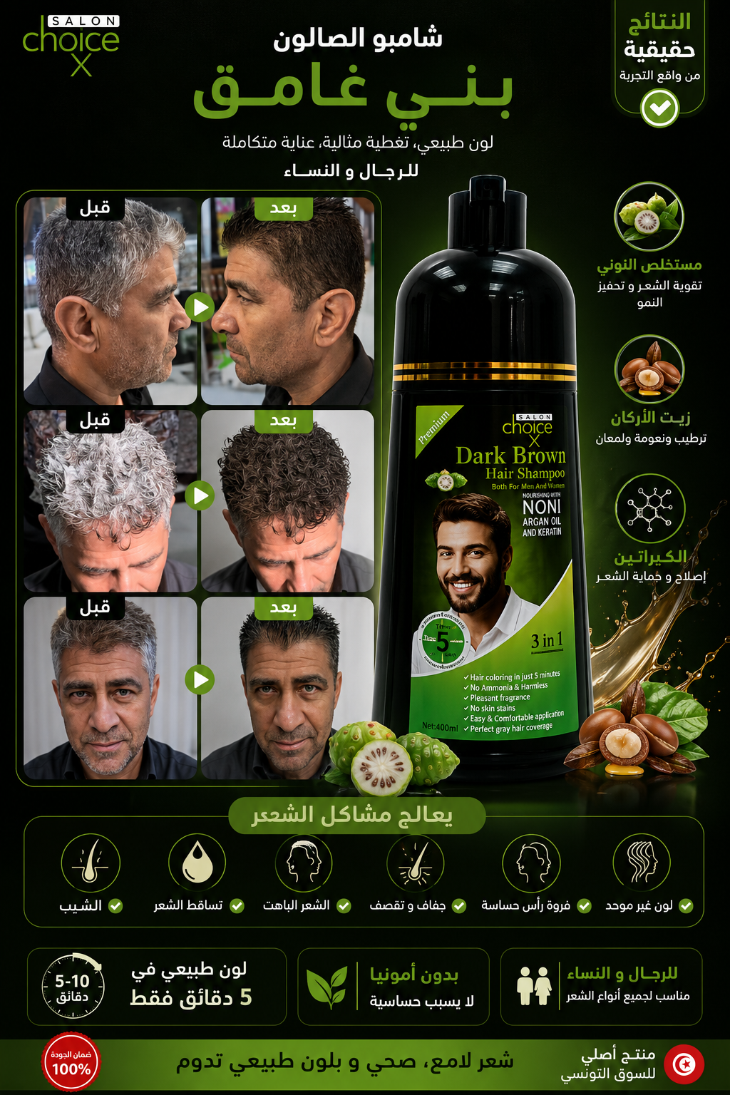 Shampoing Colorant Dark Brown