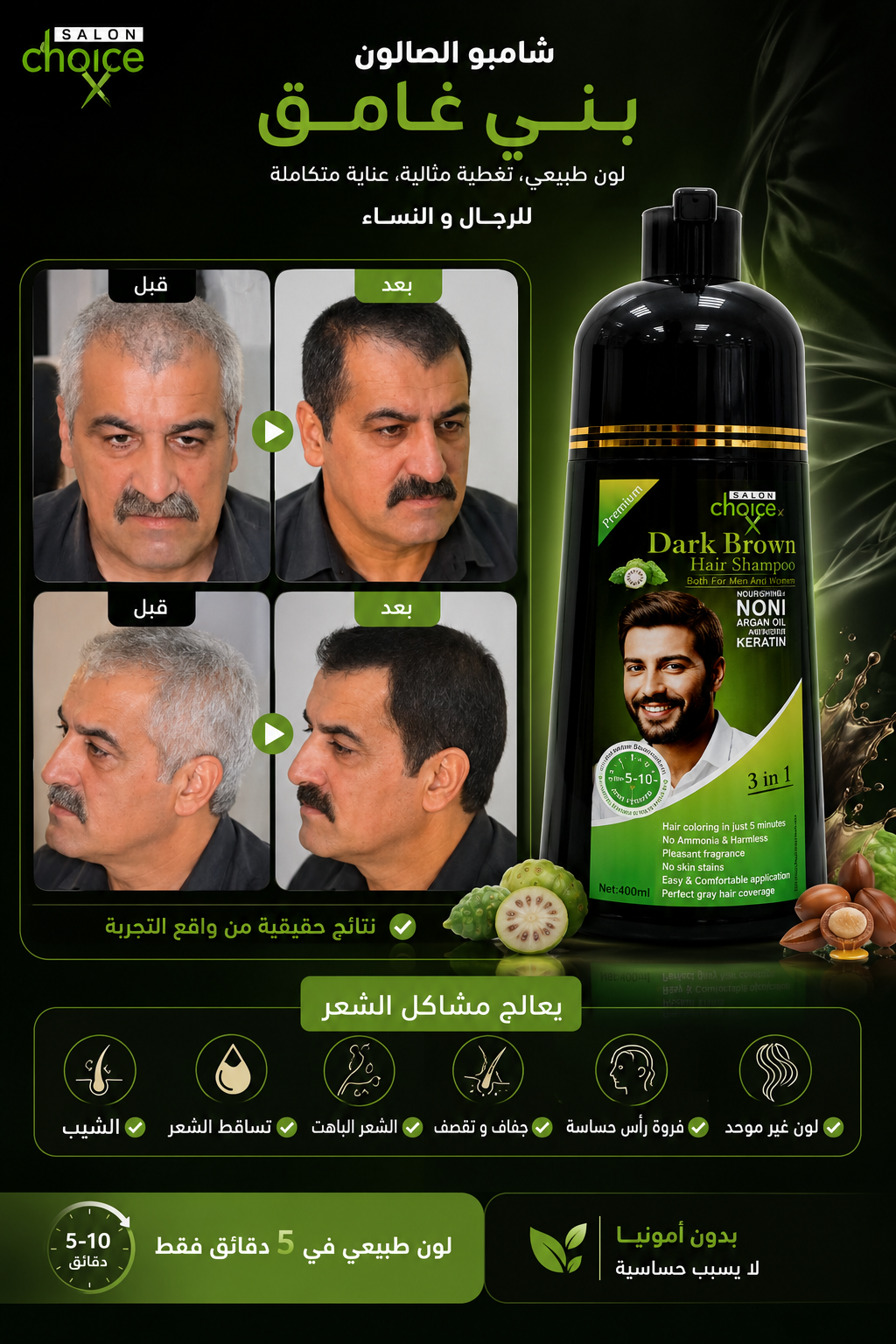 Shampoing Colorant Dark Brown
